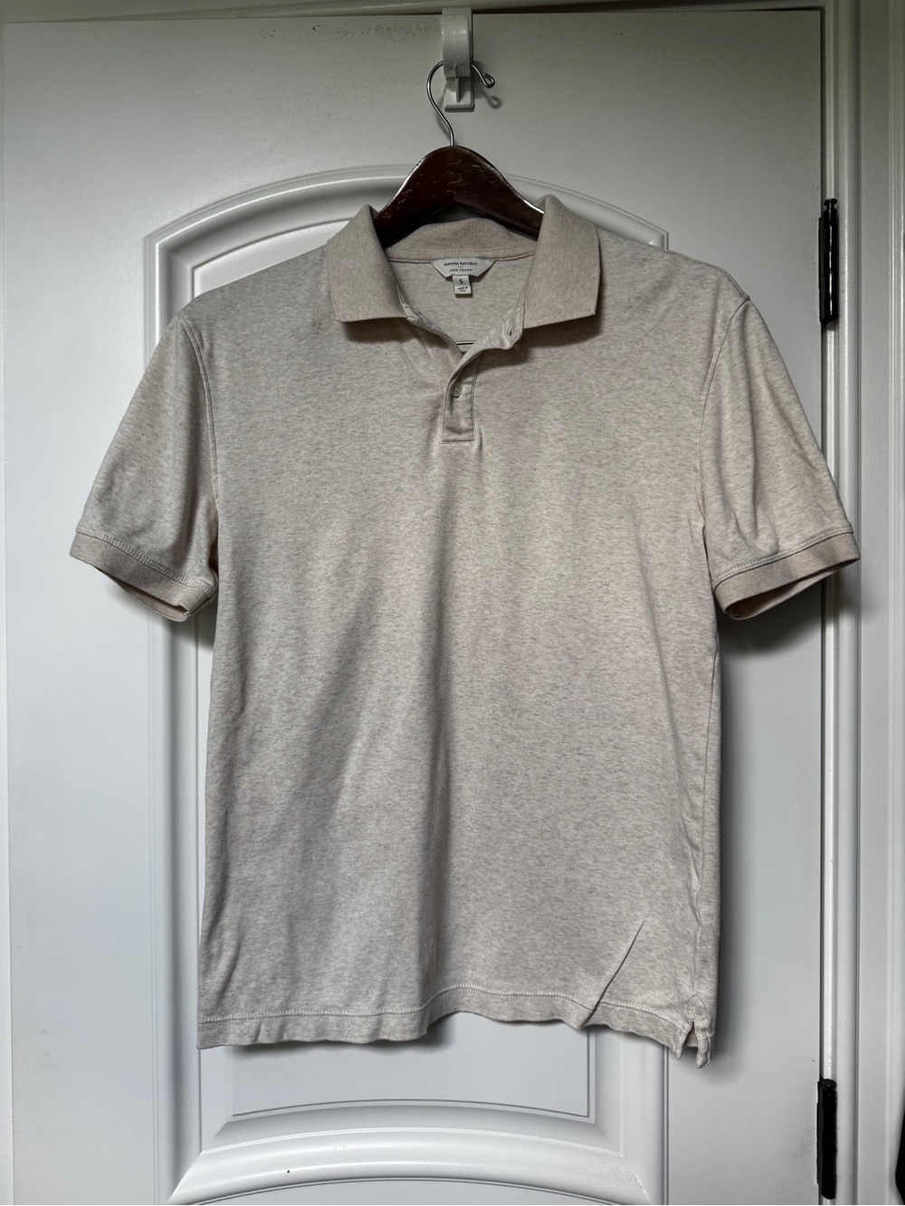 Banana Republic Men's Polo - Light Beige Heather